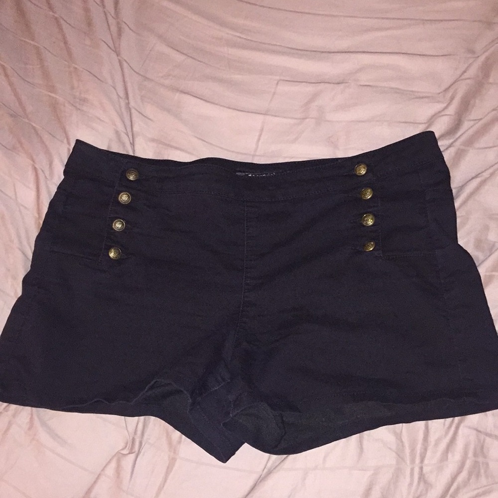 Black high waisted shorts (Size 15)